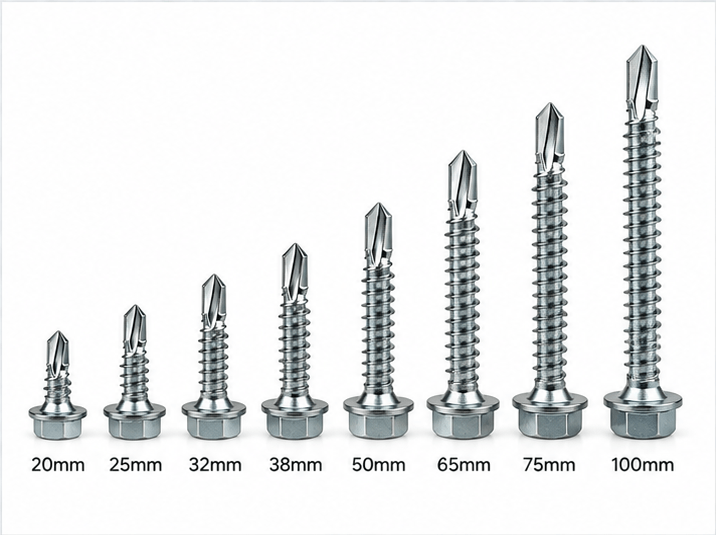 Self Drilling Screw – Hexagonal Head (20mm–100mm)